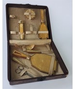 1920s antique Art Deco Vanity Manicure Set in Box 8pc celluloid bakelite... - £53.33 GBP