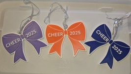 Cheerleader Christmas Ornament Dated 2025 Cheer Bow - $9.89