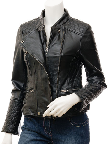 LE Smart Sexy Black Leather Jacket