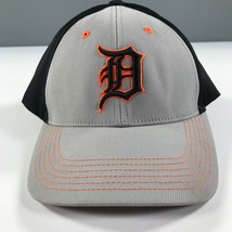 Detroit Tigers Dad Hut Schwarz Grau Gebogen Krempe Orange Logo Fan Favorite - £11.18 GBP