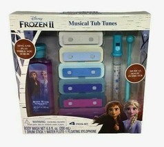 Disney Frozen II Musical Tub Tunes Bath Time Body Wash Xylophone Water Flute NIB - £15.59 GBP