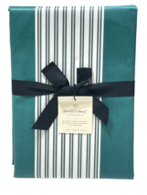 Hearth &amp; Hand Indoor / Outdoor Eva Tablecloth 60 x 84" Green Striped Cot... - $19.80