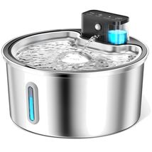 Large Capacity Wireless Pet Water Dispenser - Silent &amp; Cordless 108oz Fo... - $64.30