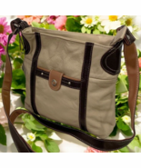 IVORY MEDIUM COWHIDE LEATHER STYLISH CROSS BODY SHOULDER MESSENGER BAG - $41.13