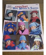 American School Of  Needlework Crochet Hats Mittens &amp; Scarves Patterns #... - $6.93