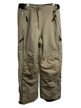 Boardwear Black Dot Mens Khaki Cargo Snowboard Ski Snow Pants Small 32X30 - £45.74 GBP