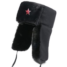  Soviet Army Military Badge Bomber Hats Women Men Thermal   Winter Hat Male Russ - £111.90 GBP