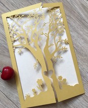 invite cards,50pcs Laser Cut Wedding invite Cards,laser cut invitation cards - $53.80