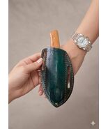 Leather Sheath For Straight Fixed Blade Knife Up To 5 " Blade Double Edg... - $13.85