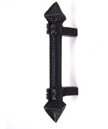 (1) Cast Iron Hammered black Pointed 6&quot; Drawer Pull Handle w/ Hardware G... - £6.21 GBP