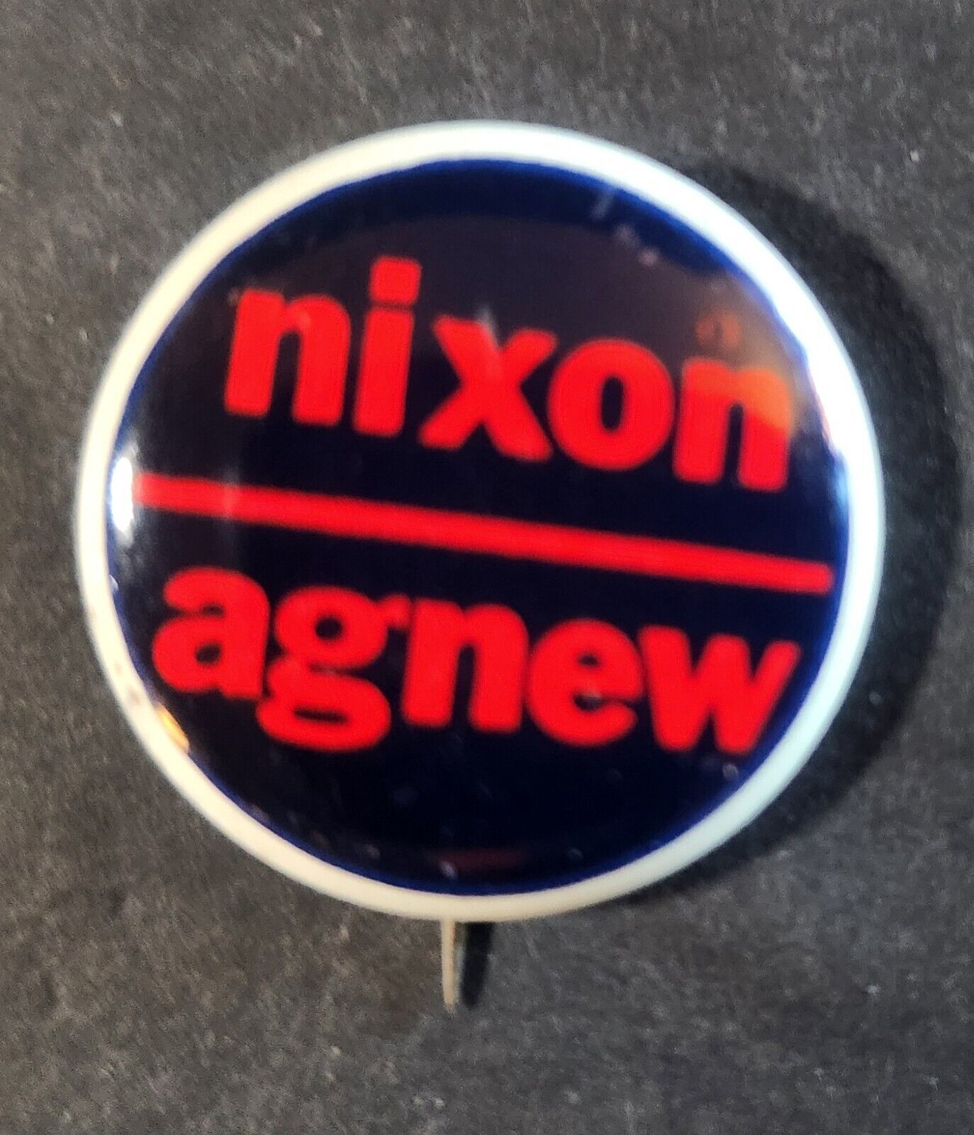 VINTAGE 1968 NIXON - AGNEW PRESIDENTIAL CAMPAIGN PIN BACK BUTTON RICHARD... - $2.00