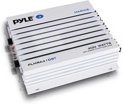 2.1 Bluetooth Marine Amplifier Receiver - Pyle Plmra410Bt -, And Led Ind... - £68.95 GBP