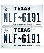  United States Texas Lone Star Passenger License Plate NLF 6191 - £20.02 GBP