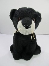 Plushland Black Panther Stuffed Animal Realistic Plush Cat 8&quot; - £11.11 GBP