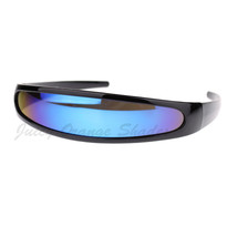 Cyclops Robot Costume Sunglasses Party Rave Futuristic Mirror Lens - £13.39 GBP+