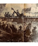 1864 General Sherman Civil War Dallas Wood Engraving Centerfold Victoria... - $176.57 CAD