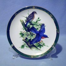 Danbury Mint Bluebirds Collector Plate 1990 Songbirds of RT Peterson Num... - $14.00