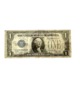 1928 B ONE DOLLAR $1 SILVER CERTIFICATE FUNNY BACK, BLUE SEAL - $746.72 MXN