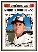 2019 Topps Heritage Manny Machado    Baltimore Orioles #354 Baseball card PSA
   - $4.00