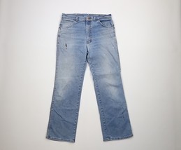 Vintage 90s Streetwear Mens Size 30x30 Thrashed Bootcut Denim Jeans Blue - $39.55