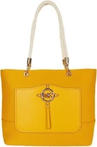 MICHAEL KORS Amy Golden Yellow Large Rope Tote Bag - £83.67 GBP