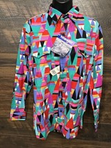 Sears Wrangler Western Shirt Adult Multicolor Aztec Brushpopper 15-15.5 ... - £71.55 GBP