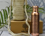 India House-Handcrafted Full Engraved 100% Pure Copper Bottle With Macra... - $755.56 MXN