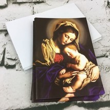 Mother Mary Christmas Cards Lot Of 15 With Envelopes By Clever Factory - $9.89