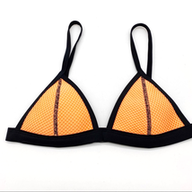 Triangl Womens XXS  Ollie Mesh And Neoprene Bikini Swimsuit Top Sunburst... - £15.40 GBP