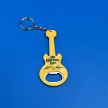 Corona Light Beer Kenny Chesney Promo Yellow Guitar Key Chain Bottle Opener New - £8.78 GBP