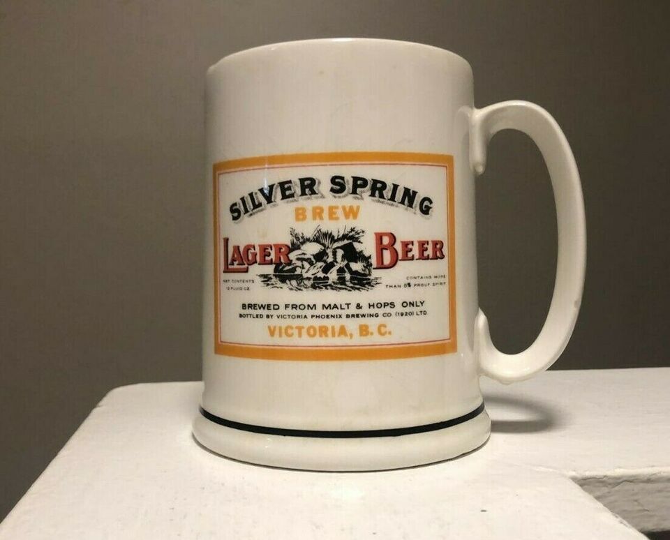 SILVER SPRING LAGER BEER SHERKS CANADIAN BREWERIANA COLLECTION CERAMIC M... - $21.84