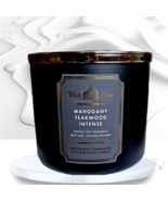 Bath &amp; Body Works White Barn MAHOGANY TEAKWOOD  INTENSE 3 Wick Candle US... - €27,55 EUR