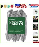50 Heavy-Duty 12-Inch Galvanized Steel Landscape Staples for Secure Gard... - $50.34 CAD