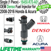 Genuine Flow Matched Denso 1Pc Fuel Injector for 2008-2016 Honda Accord 3.5L V6 - £29.58 GBP