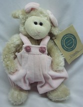 Boyds Elspethe The White Lamb In Pink Overalls 8&quot; Plush Stuffed Animal Toy New - £15.57 GBP