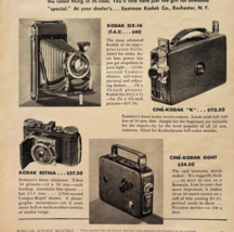 1936 Kodak Cameras Advertisement Christmas Six-16 Cine-Kodak Retina E90F1 - $24.99