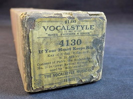 PLAYER PIANO ROLL If Your Heart Keeps Right VOCAL STYLE 4130  V SONG ROLL - £9.35 GBP