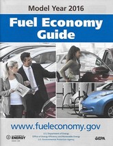 EPA 2016 Fuel Economy Guide vintage US brochure Gas Mileage 16 - $6.00