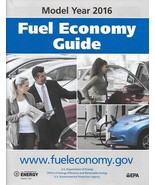 EPA 2016 Fuel Economy Guide vintage US brochure Gas Mileage 16 - $13.72 CAD