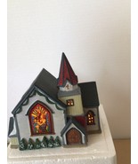 Vintage Lemax Porcelain Dickensvale Lighted House Church Village Collect... - £27.61 GBP