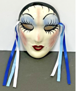Fancy Faces, New Orleans, LA Porcelain/Ceramic Mardi Gras Mask - Artist ... - $42.19 CAD