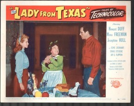 Lady from Texas #3 Lobby Card 11x14 Josephine Hull Howard Duff Mona Freeman - £24.76 GBP