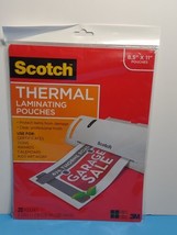 3M Scotch Thermal Laminating Pouches 8½&quot; x 11&quot; 20 Pouches TP3854-20 New (w) - £15.85 GBP