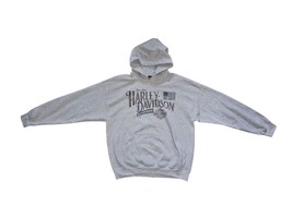 Harley-Davidson Mens Etched Name Chi-Town Pullover Grey Long Sleeve Hood... - $23.75