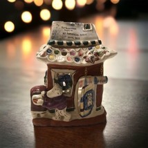 Blue Sky Clayworks Post Office Gingerbread Christmas Tea Light Holder Po... - £22.20 GBP