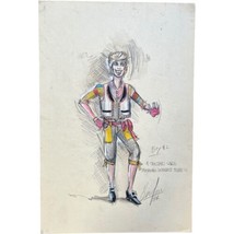 Charles Berliner Costume Designer Drawing Illustration Art A Christmas C... - $122.76