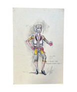 Charles Berliner Costume Designer Drawing Illustration Art A Christmas C... - $114.78