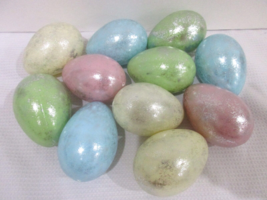 Easter Pastel Silver Foil Eggs Bowl filler Basket Decorations Decor set ... - $279.41 MXN