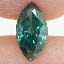 Loose Marquise Shape Diamond Fancy Green Color 1.09 Carat VS2 Certified Enhanced - £1,258.69 GBP