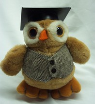 Vintage Dakin 1985 Cute Owl Graduation Graduate Hat 6&quot; Plush Stuffed Animal - £20.12 GBP